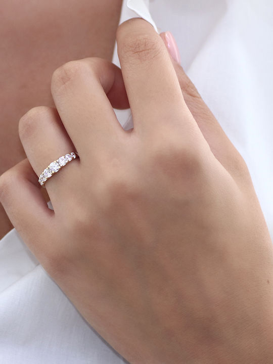 Women's Gold 9K Half Eternity Band Ring Women's Gold 9K Half Eternity Band Ring