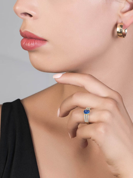 Ioannis Kosmima Women's Ring with Zircon in 14K Rose Gold
