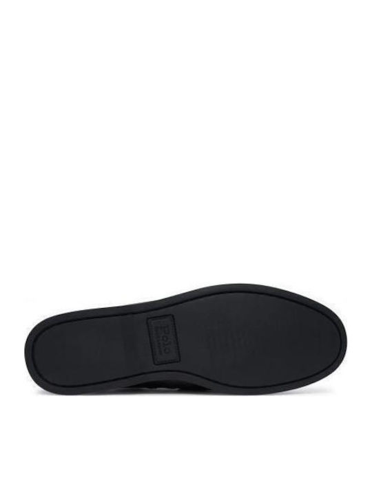 Merton Leder Herren Bootsschuhe in Schwarz Farbe