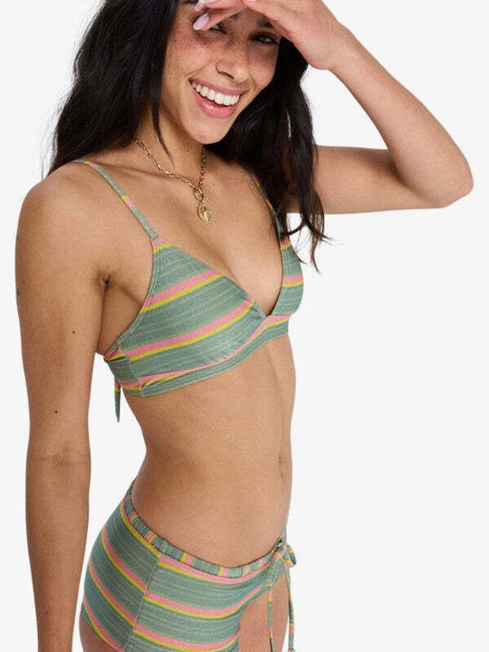 Top Bikini Triunghi Cu Burete Verde
