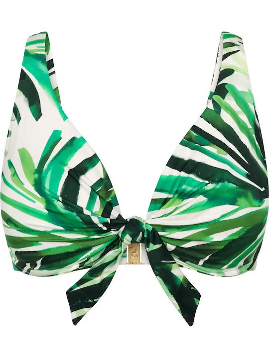 Summer Bikini Top Floral Λευκό
