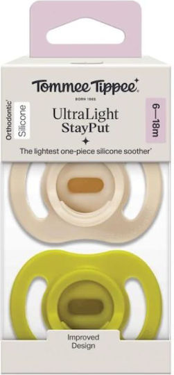 Tommee Tippee Ultra Light Ορθοδοντικές Πιπίλες Σιλικόνης για 6-18 μηνών 2τμχ