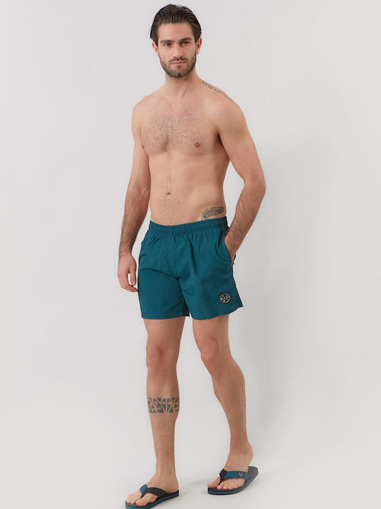 Big Shark Men's Swimwear Shorts Petrol Blue 1065540004-PETROL