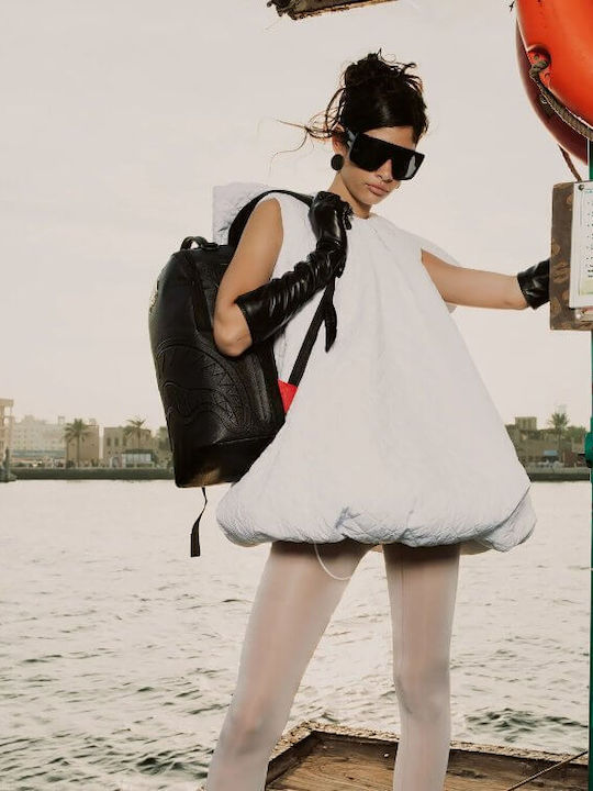 Sprayground Drip Σχολική Τσάντα Πλάτης Μαύρη με Θήκη για Παγούρι