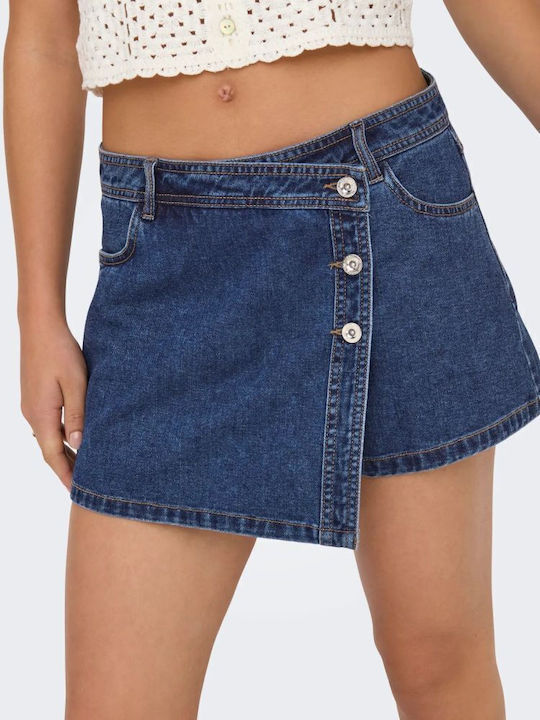 Women's Denim Skorts Navy Blue