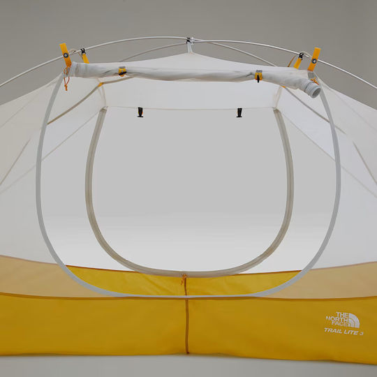 The North Face Trail Lite 3P Cort De Camping Igloo Bej Cu Dublu Material Pentru 3 Persoane Kaki Stone/Galben Arrowwood