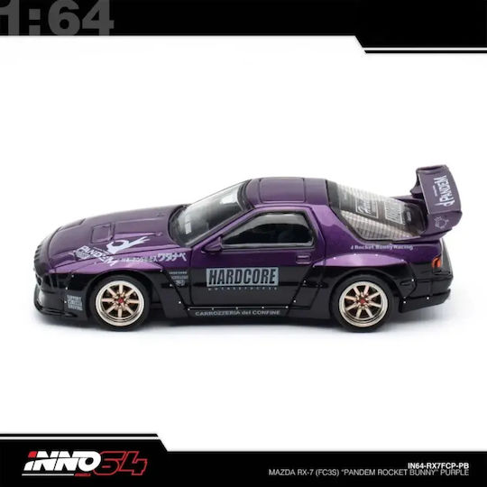Μοντέλο Αυτοκινήτου Mazda Rx-7 Fc3s Pandem Rocket Bunny Μωβ 1:64 Inno64