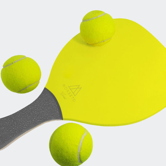 Ρακέτα Παραλίας Morseto Yellow Grey Straight Grip