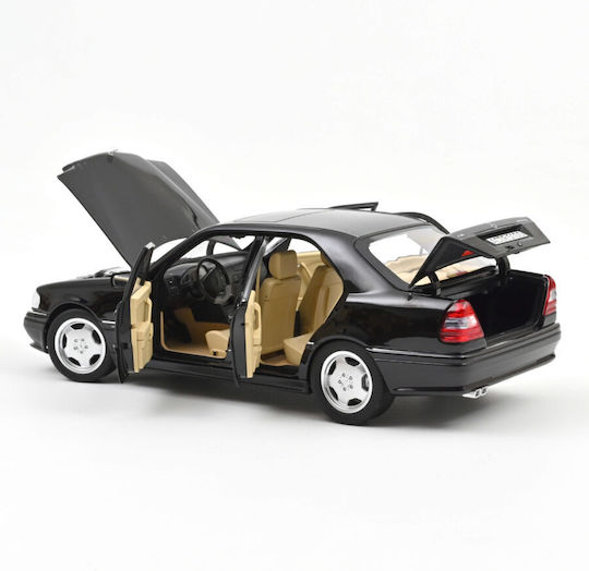 Mercedes-Benz C36 AMG Car Model Obsidian Black Metallic 1993 1:18