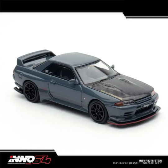 Model Mașină Nissan Top Secret R32 GT-R Stealth Gri Scara 1:64 Inno64