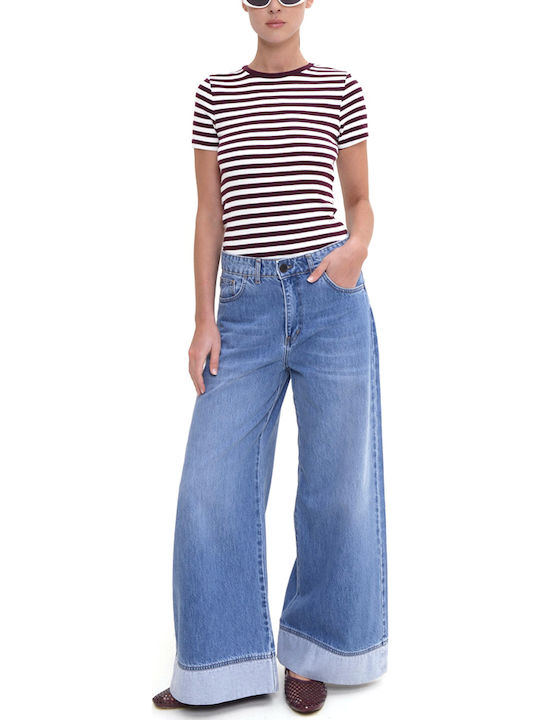 High Rise Women's Jean Pants in Loose Fit