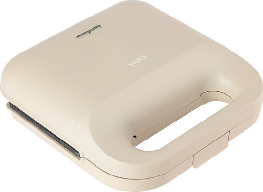 Vivax Sandwich Maker For 2 Sandwiches 750W Beige