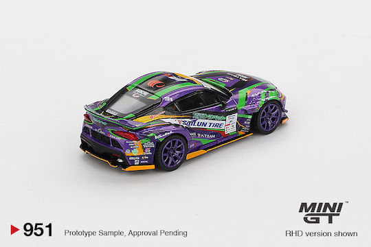 Model Mașină Toyota Gr Supra Kuhl D1gp Evangelion Racing 2021 1:64