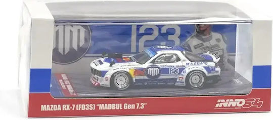 Model Mașină Mazda Rx-7 Fd3s Pandem Rocket Bunny Madbul Madlab Colecția 001 1:64 Inno64