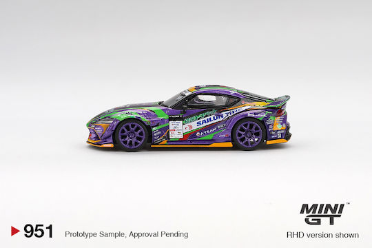 Model Mașină Toyota Gr Supra Kuhl D1gp Evangelion Racing 2021 1:64