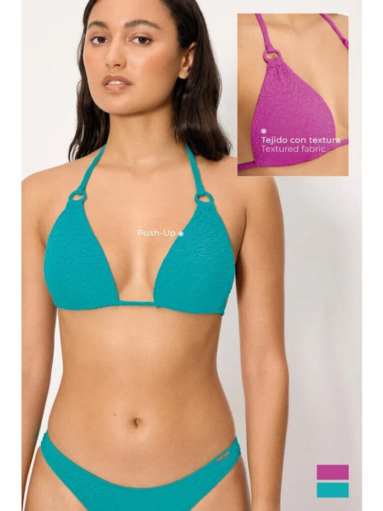 Set Bikini Push Up Brazil Turquoise