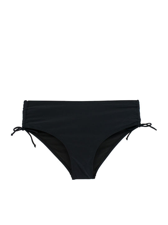 Plus Size Дамски Бански Bikini Без Банели Glossy Glam Черно-Бяло