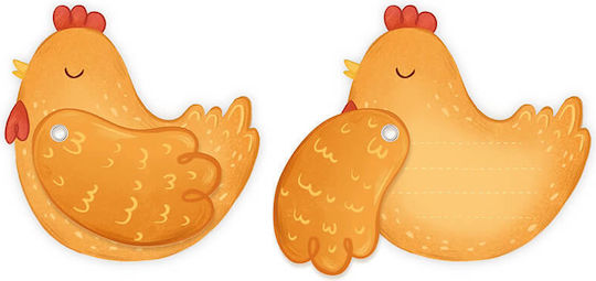 Party Invitations Hen 6 Pieces