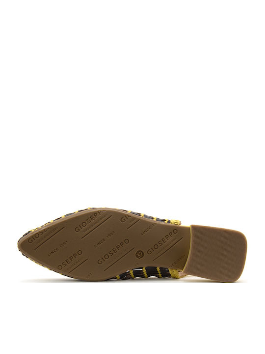 Leather Women's Ballerina Shoes Slingback With Strap In Brown Colour
