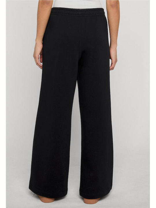 Pantaloni Trening Cu Pantaloni Evazati Negru