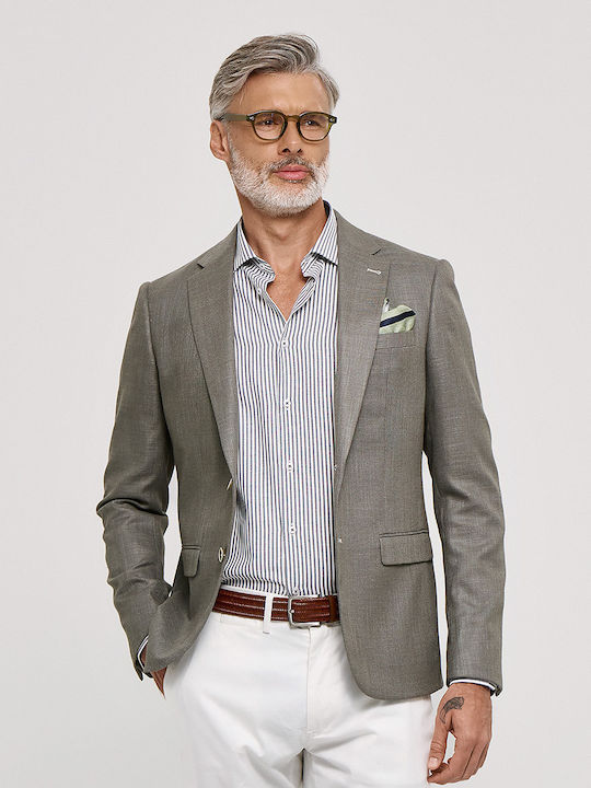 Men’s Suit Jacket with Slim Fit Green