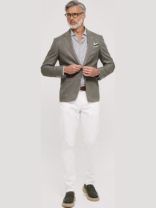 Men’s Suit Jacket with Slim Fit Green