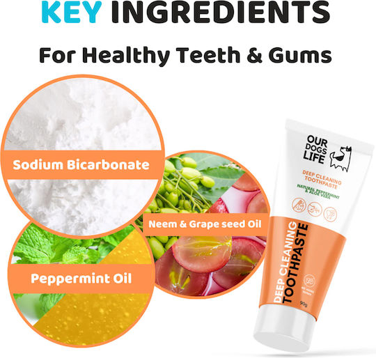 Dog's Life Deep Cleaning Toothpaste for Dogs Against Tartar & Plaque