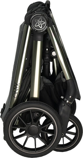 Bebe Stars Onyx Reversible 2 in 1 Baby Stroller Suitable for Newborn Lava Grey