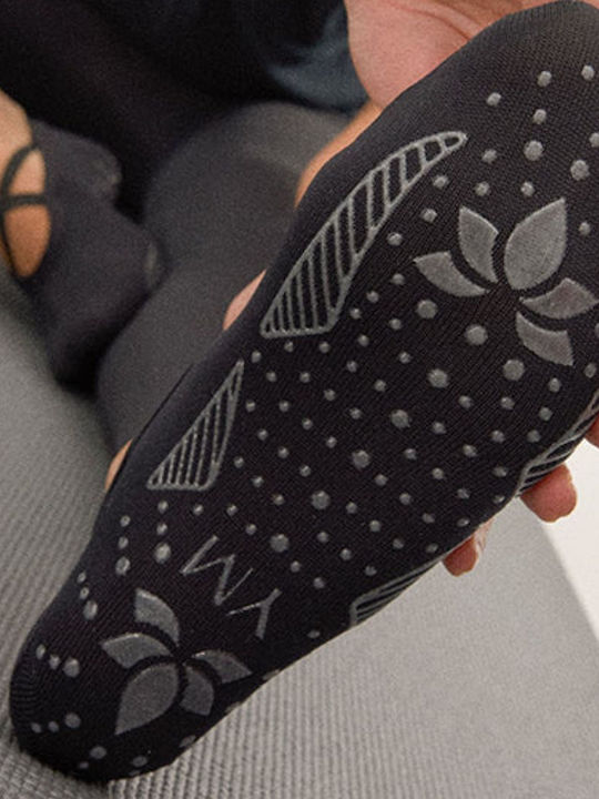 Walk 12995 Black Socks For Yoga/Pilates Black 1 Pair