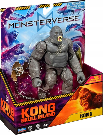 Godzilla X King Kong – Figurină Kong 15 Cm Skull Island + Accesorii