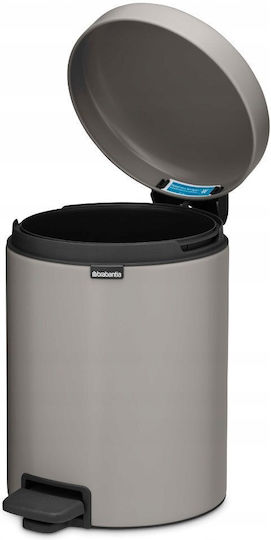 Brabantia Newicon Πλαστικό Καλαθάκι Μπάνιου 5lt Γκρι