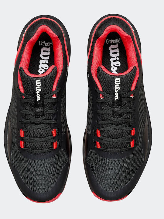 Wilson Hurakn Pro Herren Tennisschuhe Padel Schwarz