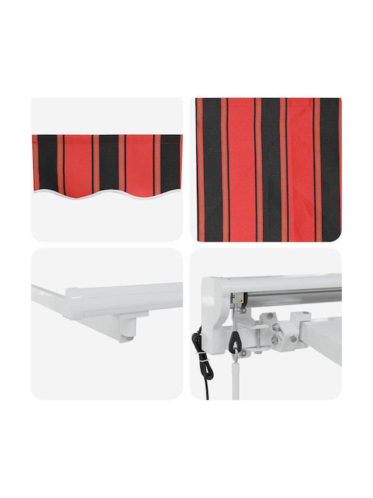 vidaXL Pavillon Terrasse Orange 4,5x3,5m