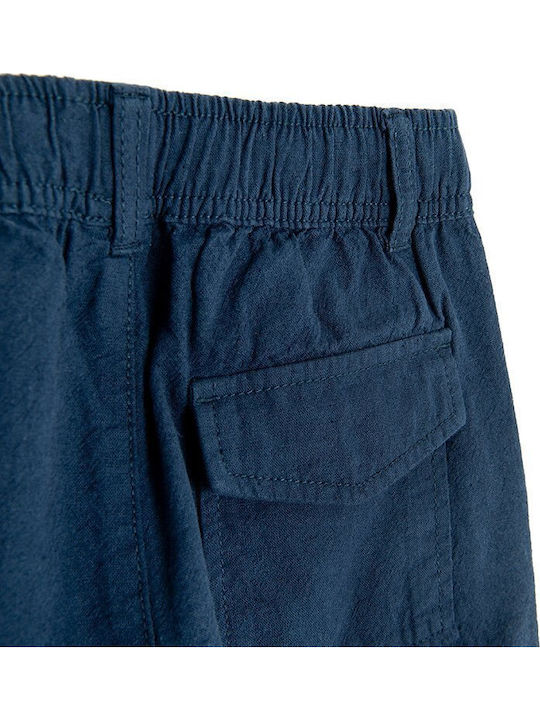 Kids Linen Trousers Blue