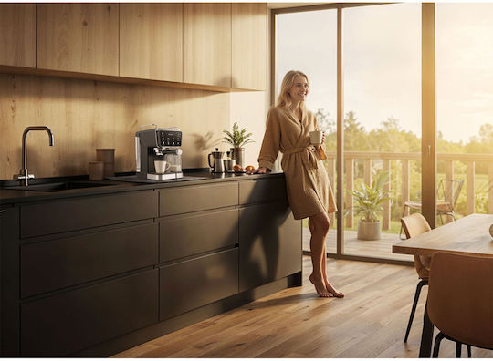 Berdsen Automatische Eingebaute Espressomaschine 1350W Druck 20bar Für Cappuccino Schwarze BD-773