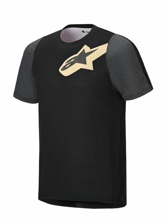 Alpinestars Ανδρική Κοντομάνικη Μπλούζα Mountain Bike Μαύρη