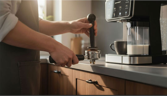 Berdsen Automatische Eingebaute Espressomaschine 1350W Druck 20bar Für Cappuccino Schwarze BD-773