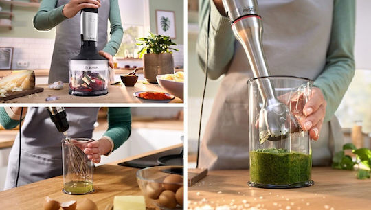 Bosch Hand Blender with Plastic Rod 1200W Gray