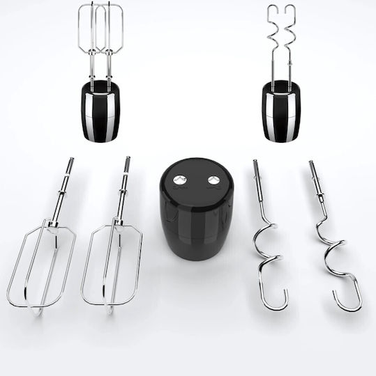 Blender de Mână cu Tijă din Inox 1200W Negru