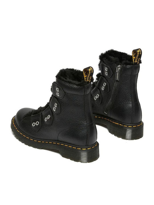 1460 Leder Herrenstiefel Schwarz