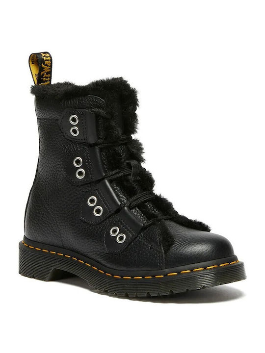 1460 Leder Herrenstiefel Schwarz