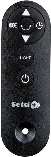 Setti+ Керамичен Аеротермо За Стая Подов Черен 2000W