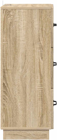 Sertar de Depozitare din Lemn cu 3 Sertare M33xL34.5xÎ87cm