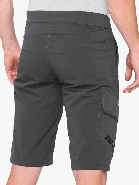 100% Men's Gray Cycling Bermuda
