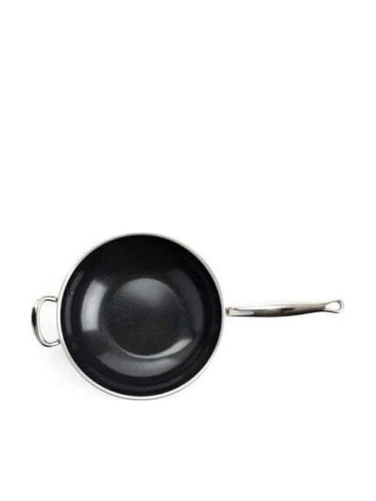 Green Pan Wok din Oțel Inoxidabil 30cm