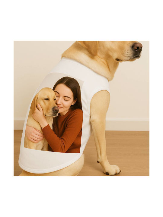 Woof Up Dog Shirt White S