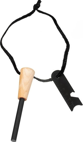 Set 2 Robuste Überlebensfeuerzünder Holzgriff Multifunktionaler Scraper Depox Holz 12 Cm