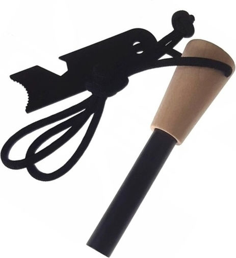Robuster Überlebensfeuerzünder Mit Holzgriff Mehrzweck-Scraper Depox Holz 11 Cm