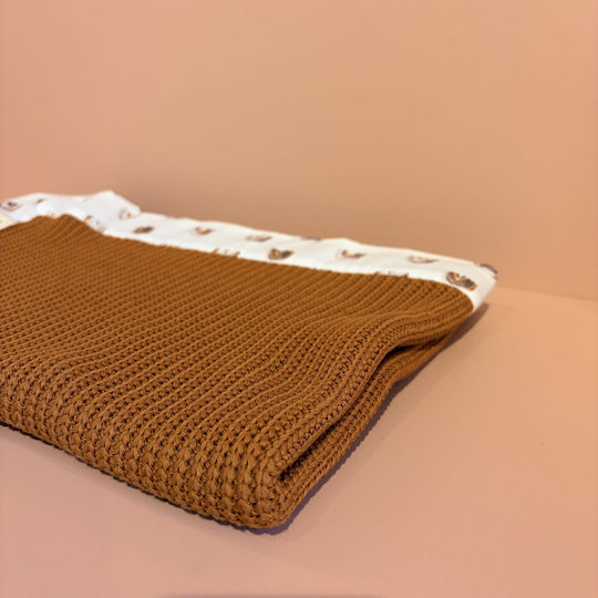 Grandes Suenos Babydecke Wickeltücher für Kinderzimmer Baumwolle Braune 75x100cm