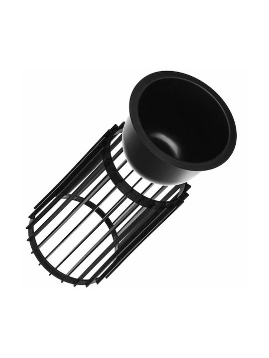 Suport Ghiveci De Flori În Picioare Loft Dublu Față Negru 53.5 Cm + Inserție